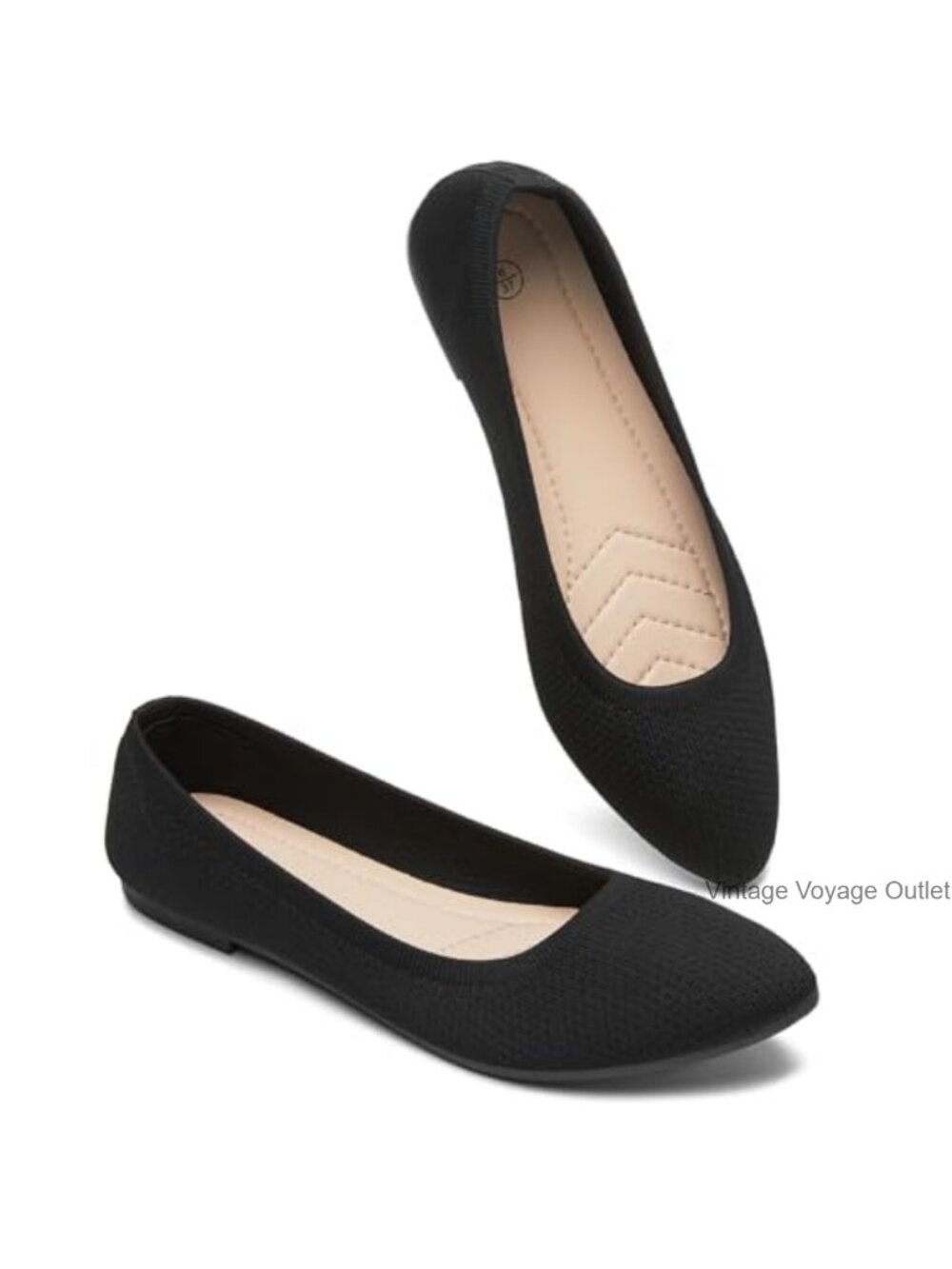 Women's Mesh Flats Shoes Pointed-Toe Dress Shoes Comfortable Memory Foam Flats